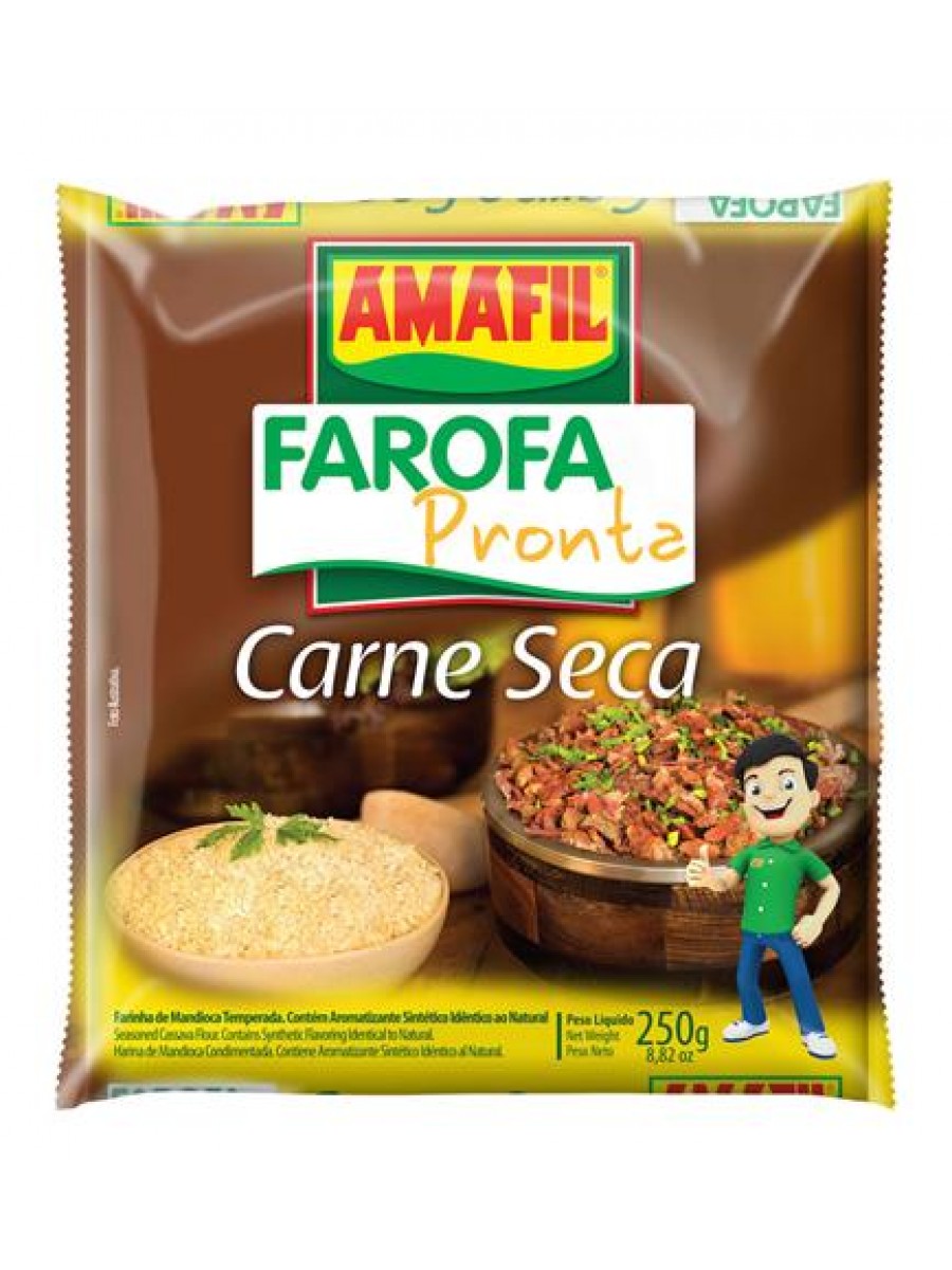 Farofa Pronta Sabor Carne Seca